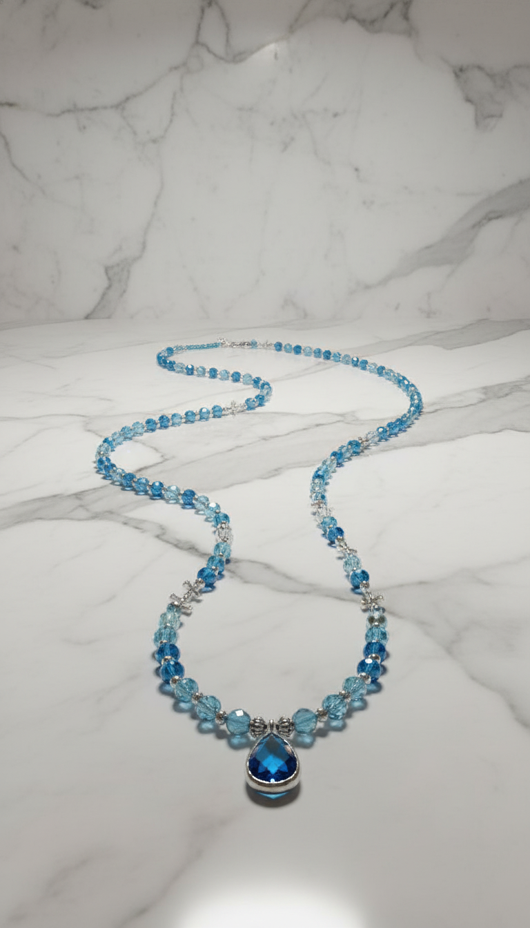 Blue necklace